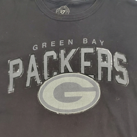 47 Other - GREENBAY PACKERS ☆ 47 Brand ☆ Spell Out Tee ☆ Mens 2X ☆ Fair Condition